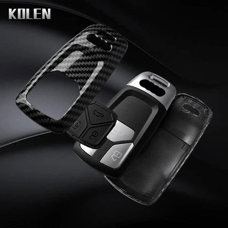 ABS Carbon Fiber Schlüsselhülle Audi A4 A5 A6 Q5 Q7 – SwissGlanzGarage Ansicht 4