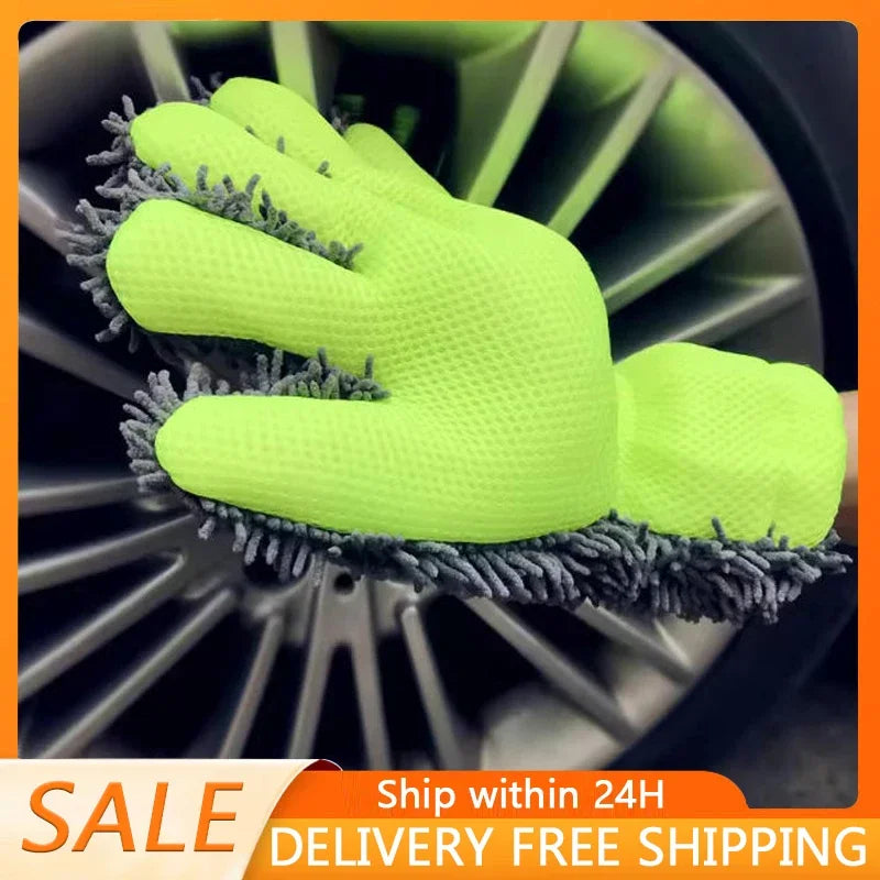 Premium-Mikrofaser-Waschhandschuh, wasserdichter Handschuh, Autowaschhandschuh,
