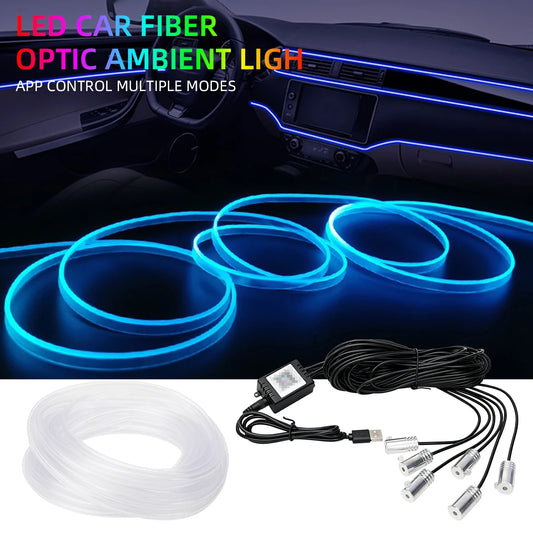 Auto 4/5/6-in-1 Innenraum-Dekorationsbeleuchtung RGB