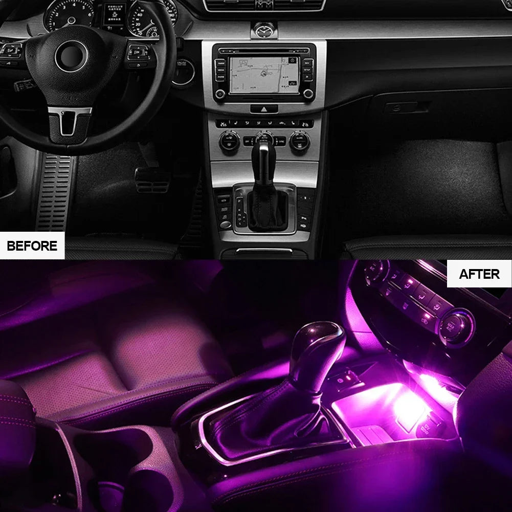 USB Auto LED Atmosphäre Licht Dekorative Lampen für Auto Innen Umwelt
