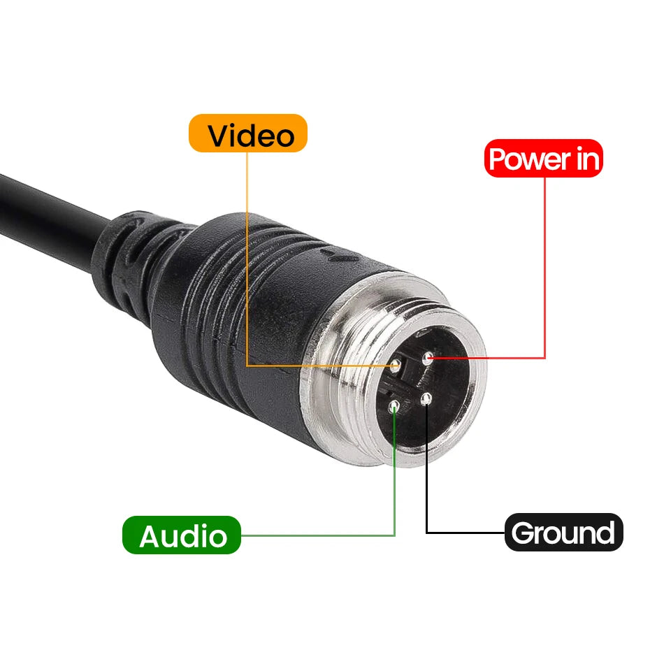 GreenYi 4Pin Aviation Stecker zu RCA AV Kabel – SwissGlanzGarage Ansicht 5