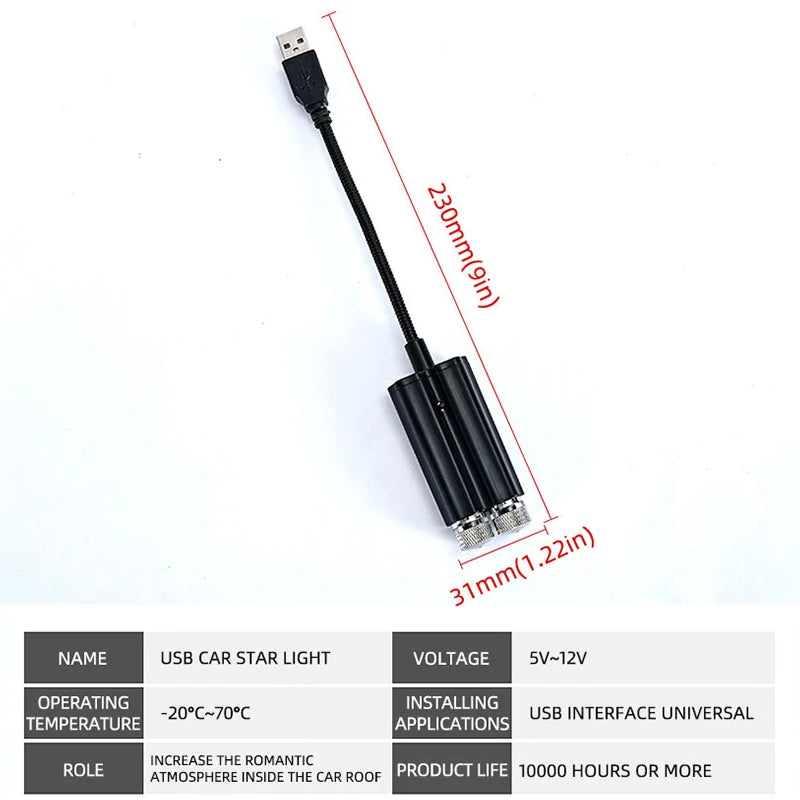 USB LED Star Beleuchtung – SwissGlanzGarage Ansicht 4