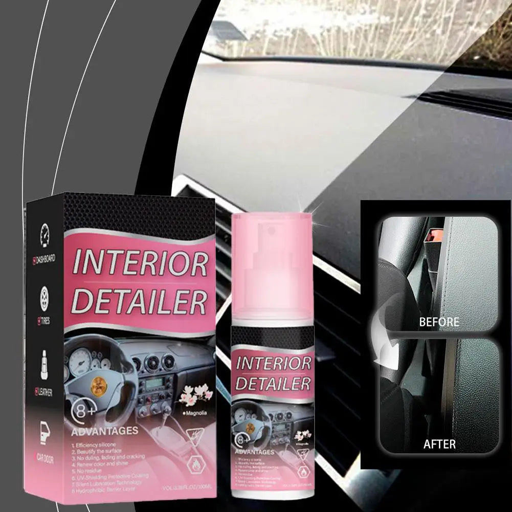 100ml Auto-Innenraum-Polier- und Schutzmittel - Formel zur Wiederherstellung von Farbe und Glanz, für Vinyl-, Gummi- ...