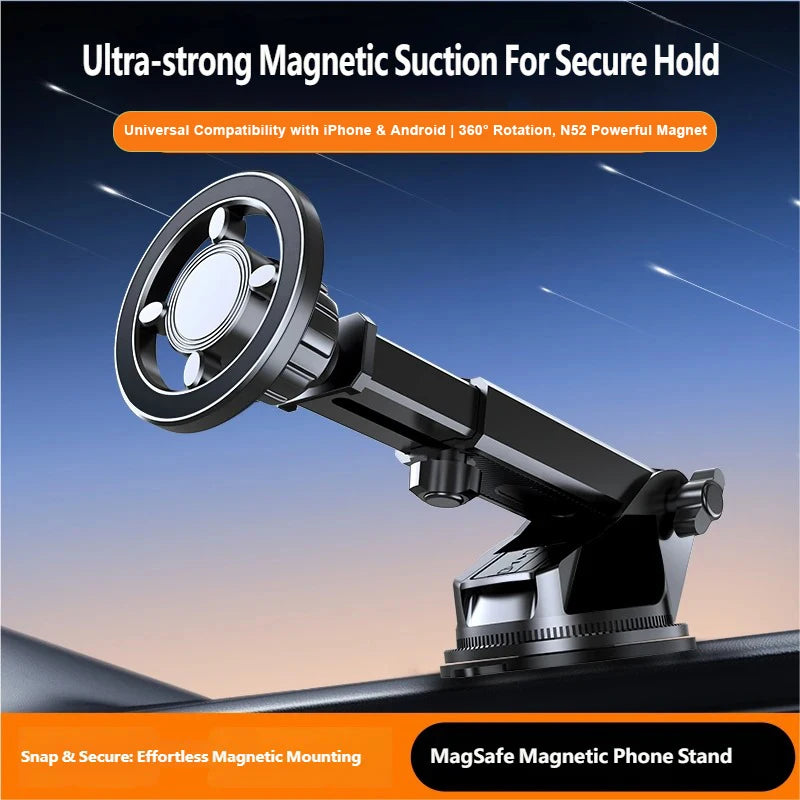 Magnetische Auto-Handyhalterung für MagSafe, universelle Einhandbedienung, Metallhaken, magnetische Handyhalterung fü...