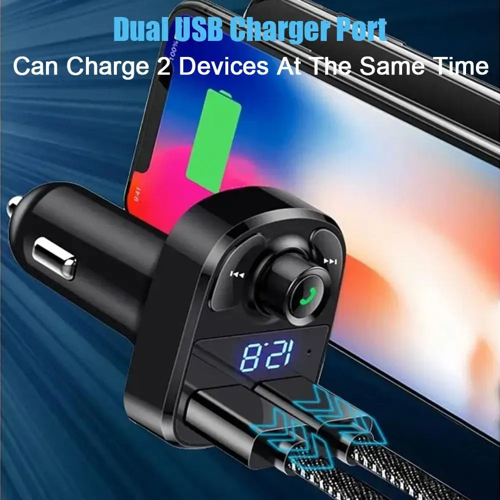 Bluetooth FM Transmitter Auto Freisprecheinrichtung – SwissGlanzGarage Ansicht 2