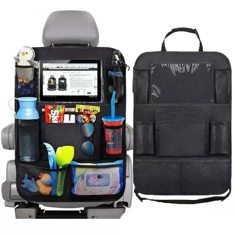 Autositz-Organizer, multifunktionale Oxford-Stoff-Rückseite, mehrere Taschen, Aufbewahrungstasche mit Tablet-Halterun...