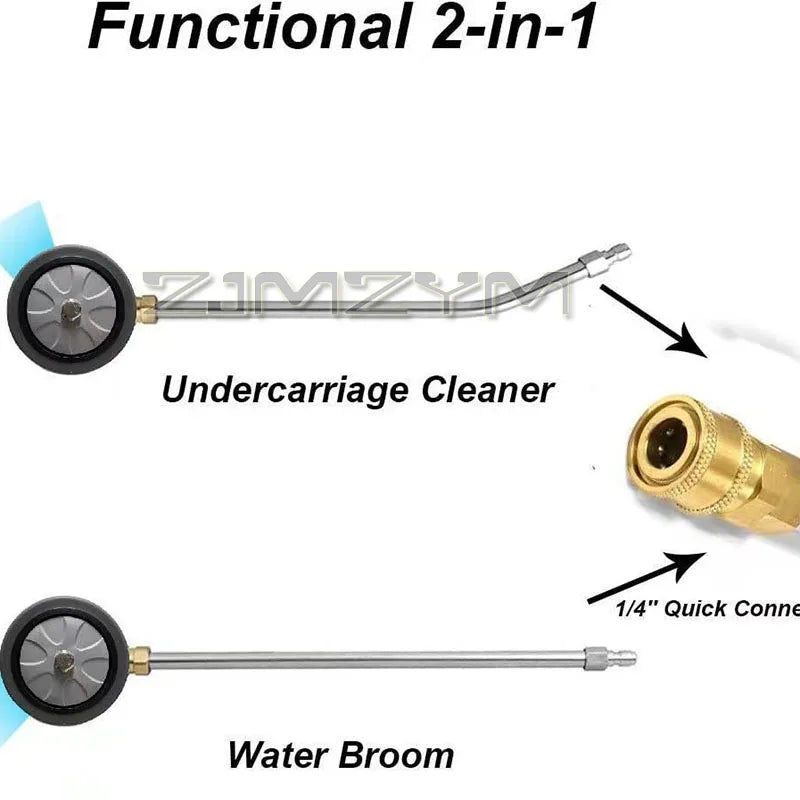 In1 Undercarriage Cleaner Dual-Function Car Chassis High Pressure Washer Electric Car Washing Locomotive Bottom Water Br