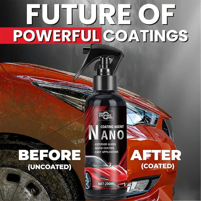 Auto-Keramikbeschichtungsspray Nano-Lackschutzmittel Kratzfester Glanzverstärker für Alle Fahrzeuge