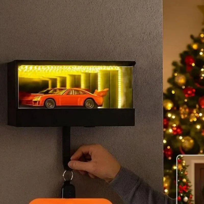 3D-gedruckter Schlüsselhalter mit LED-Halterung – SwissGlanzGarage Ansicht 5