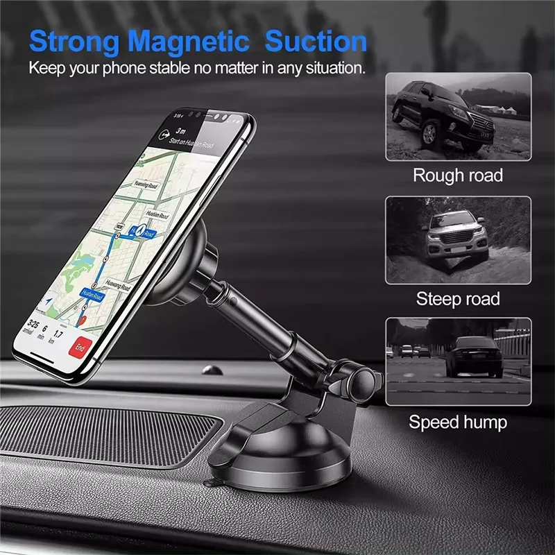 Magnetisches Auto Handy halter Smartphone Auto Stand Armaturen brett Windschutz scheiben halterung GPS für iPhone Pro...