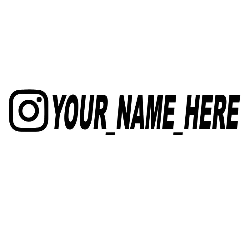 Personalisierte Instagram Auto-Aufkleber – SwissGlanzGarage Ansicht 3
