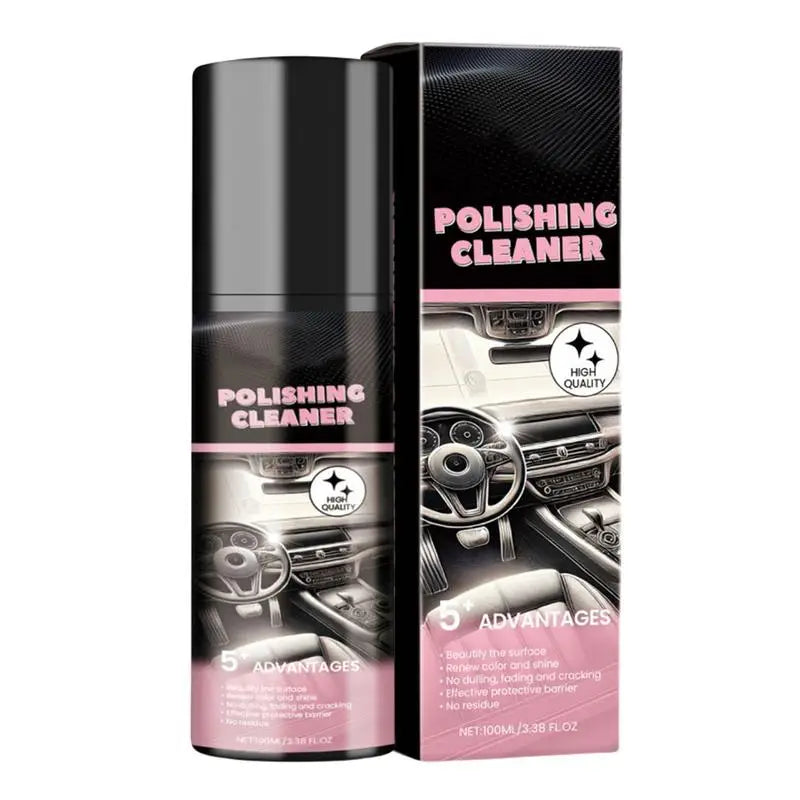 Auto-Innenpolierreiniger, 100 ml, Auto-Ledersitz-Detailer-Spray, schützender Inn