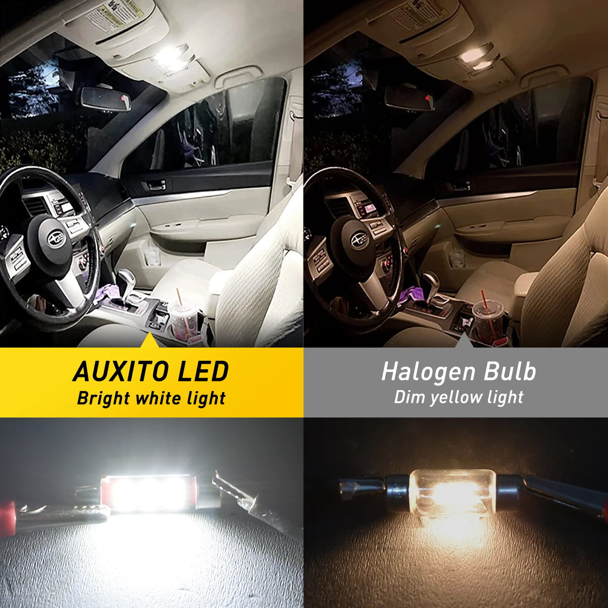 AUXITO 31mm 36mm LED Canbus Festoon Birne – SwissGlanzGarage Ansicht 2