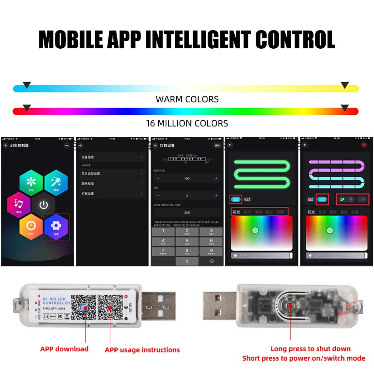 RGB Innenraum LED Streifen Set – SwissGlanzGarage Ansicht 4