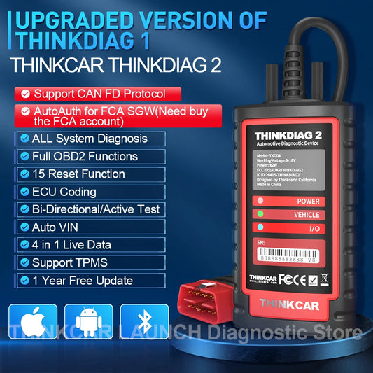 Thinkcar ThinkDiag 2 OBD2-Diagnosegerät – SwissGlanzGarage Ansicht 2