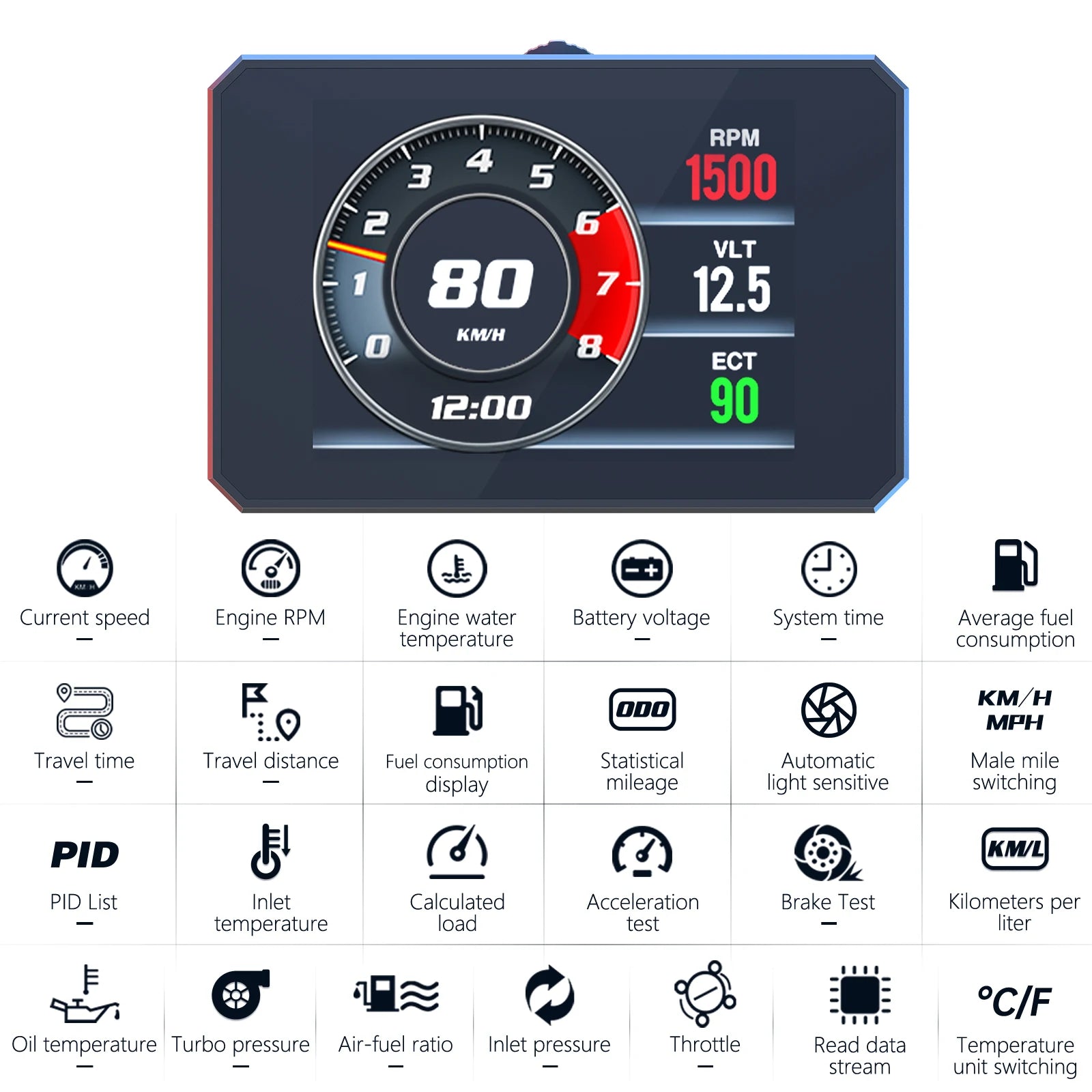 P16 HUD OBD2 Display – SwissGlanzGarage Ansicht 5