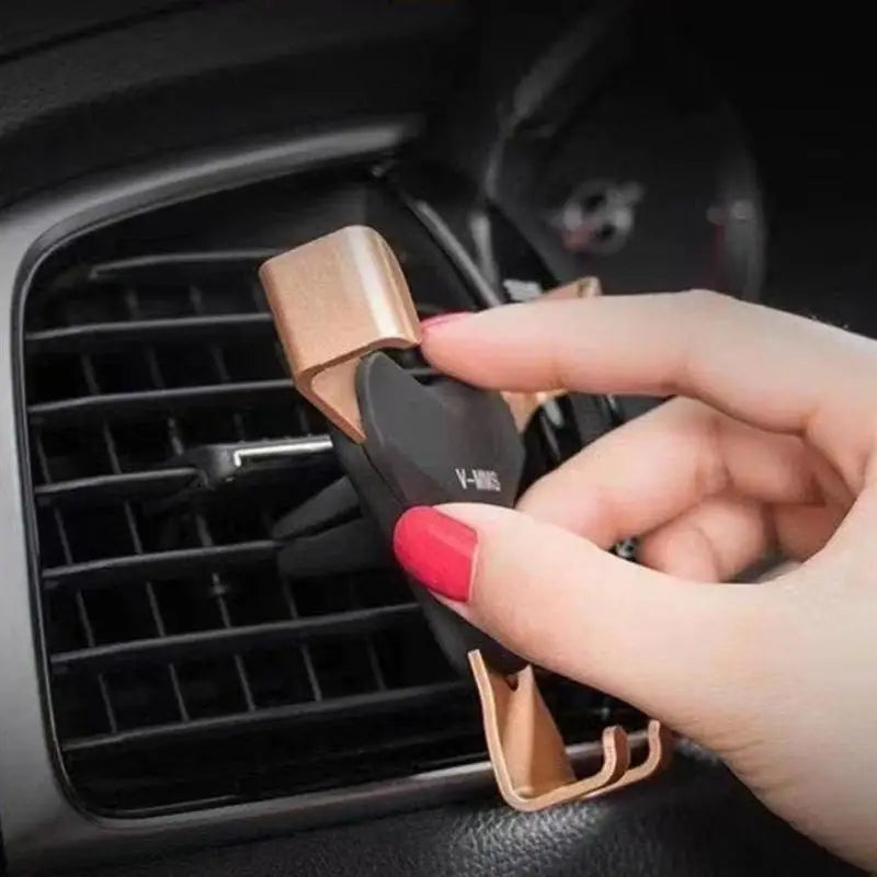 Schwerkraft-Autohalterung für Handys im Auto, Lüftungsschlitz-Halterung, Clip-Handyhalter, nicht magnetisch