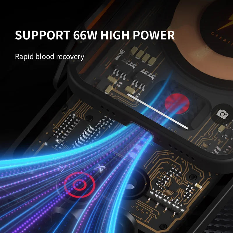 Neuer Original-Autotelefonhalter 66W Kabelloses Ladegerät Transparenter Schnell-Navigationsständer Tragbarer Schnell-...