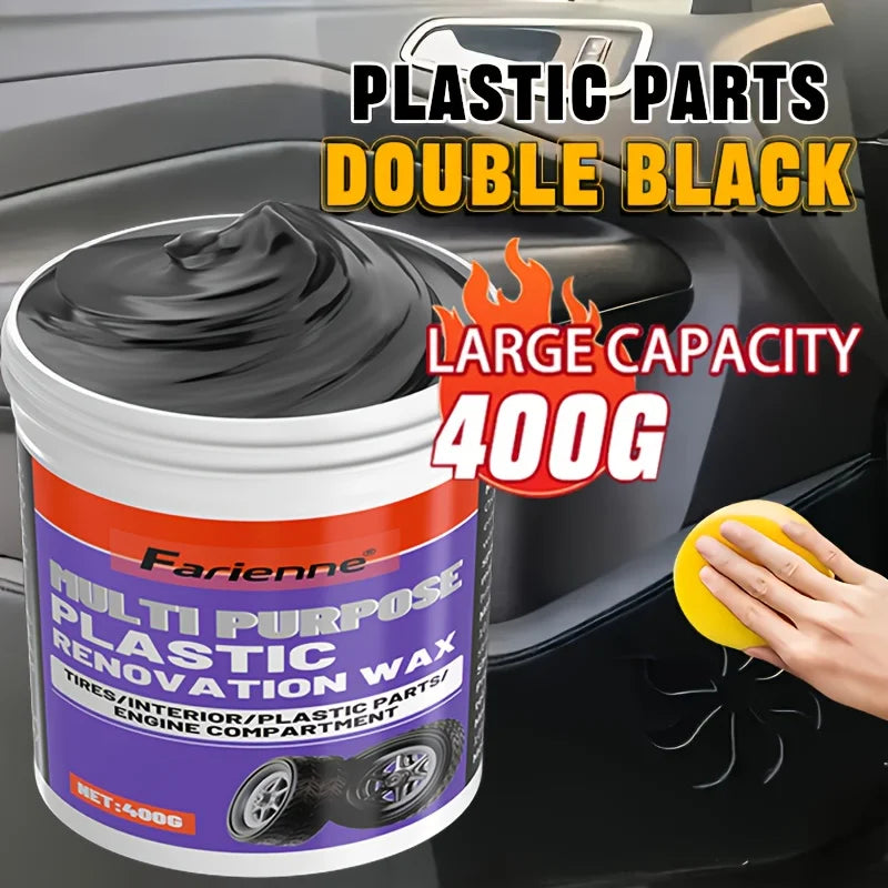 All-In-One-Kunststoff-Polierpaste für die Verfeinerung von Autoinnenräumen, Kratzer-Reparaturwachs für Armaturenbrett...