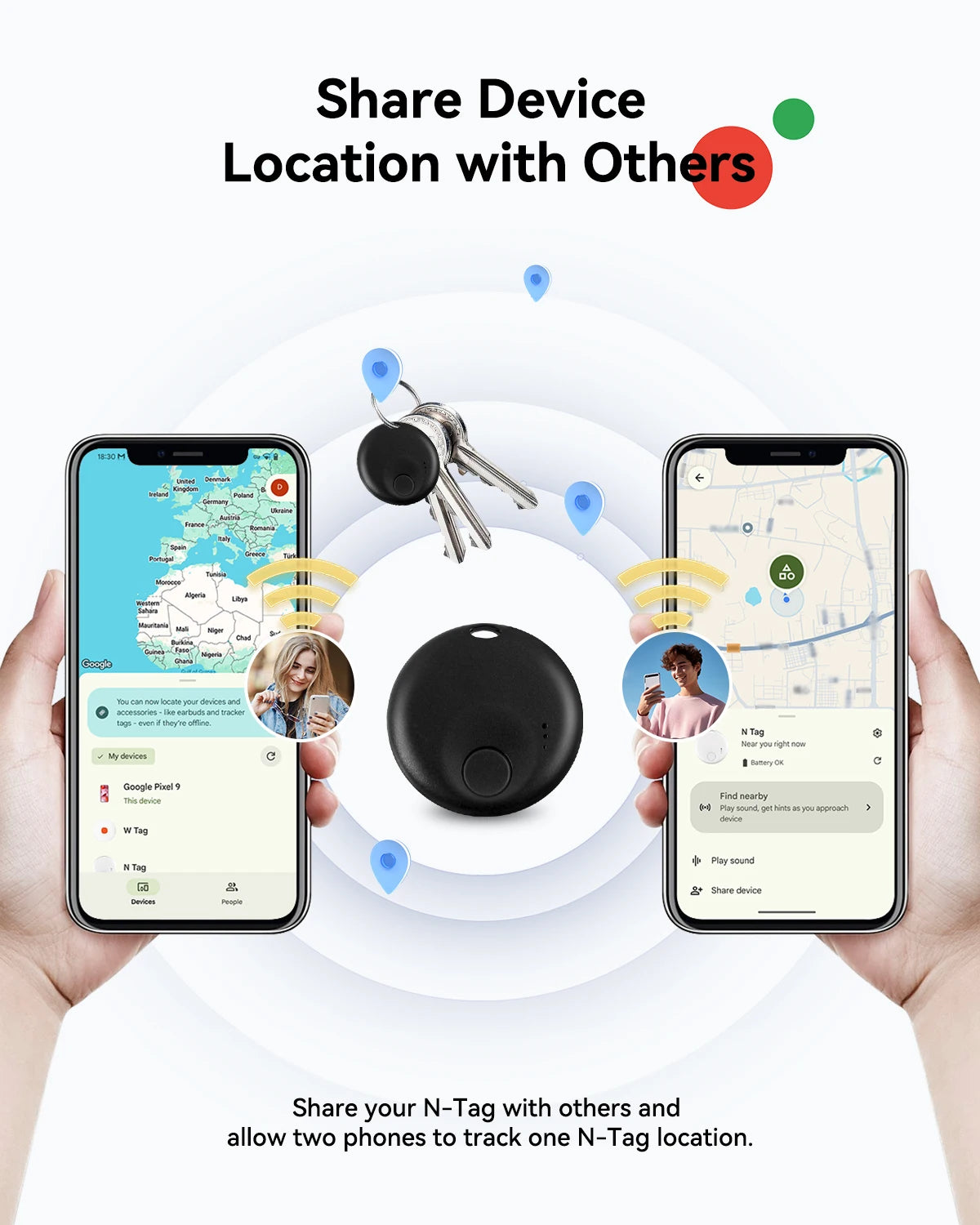 Android Smart Tags Bluetooth Tracker 2er Set – SwissGlanzGarage Ansicht 3