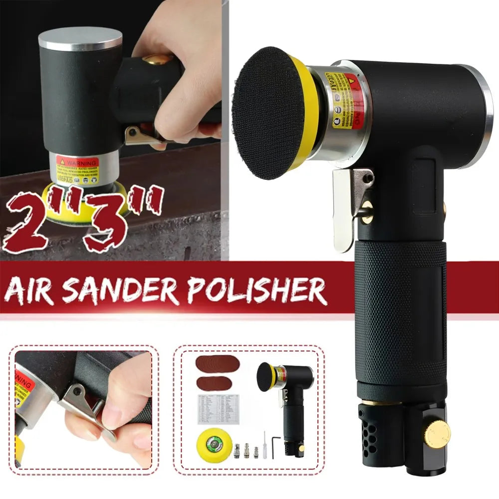 WENXING Mini Druckluft-Exzenterschleifer Pneumatik-Set für Autoaufbereitung