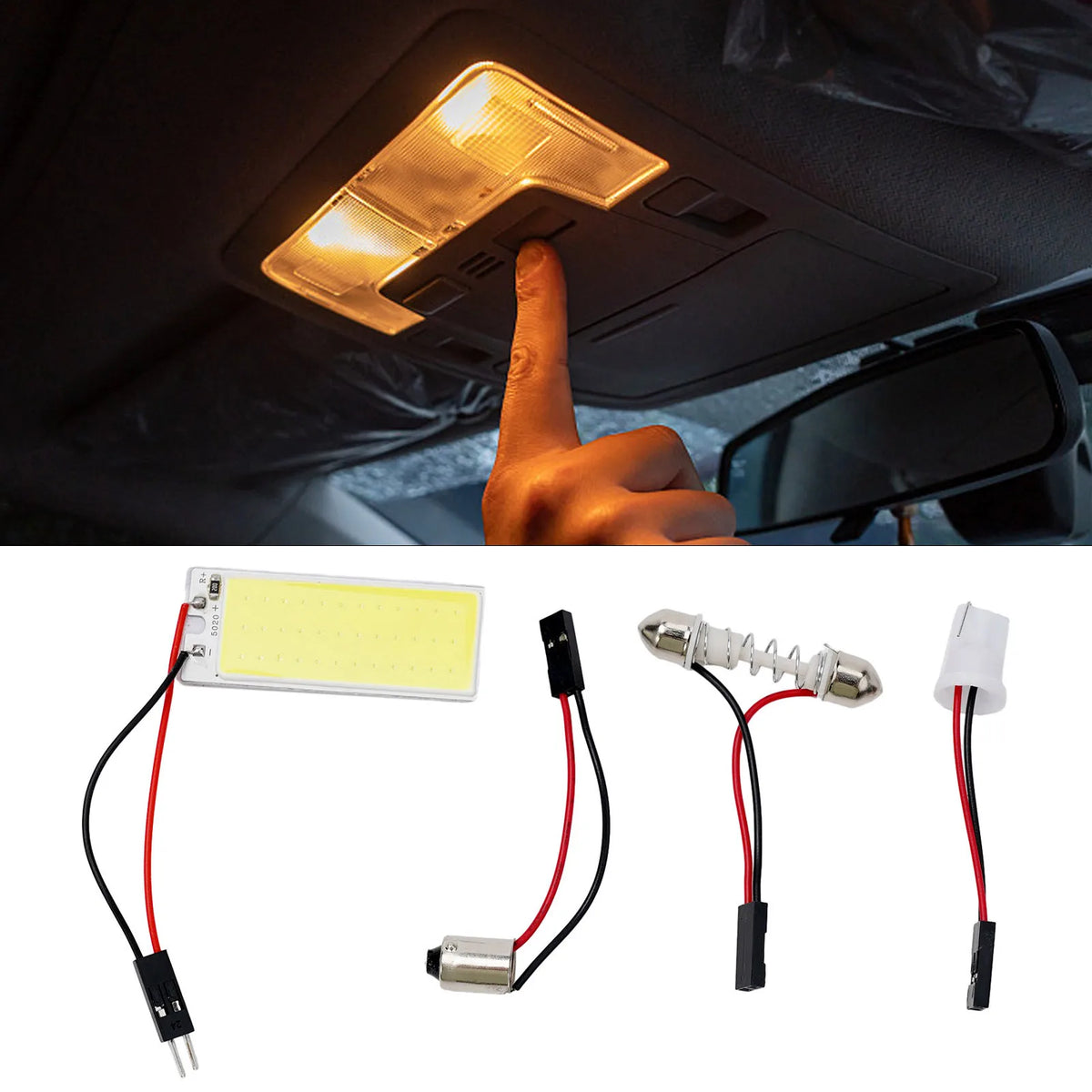 LED Innenraumbeleuchtung 6000K Weiss – SwissGlanzGarage Ansicht 3