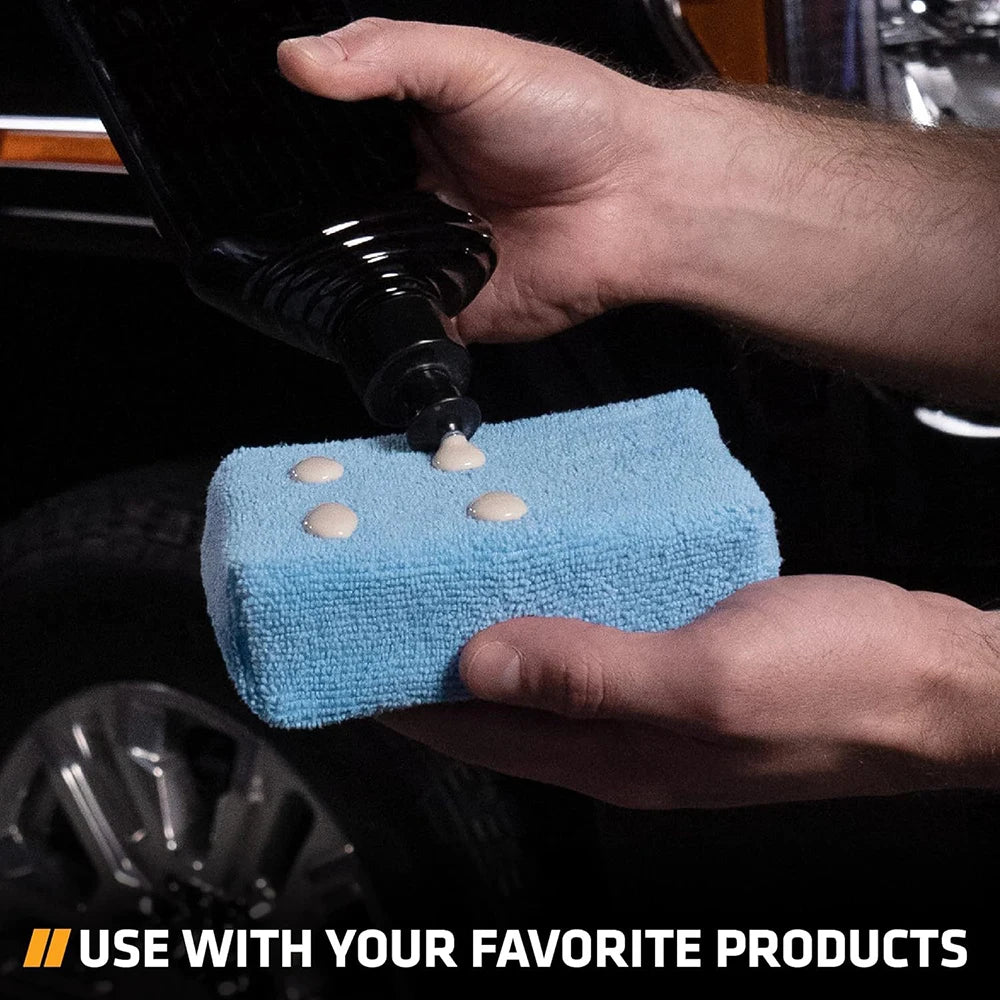 1/10Pcs Auto Wachs Applikator Pads Mikrofaser Polieren Schwämme Weiche Auto Detaillierung Wachsen Schwamm Reinigung S...