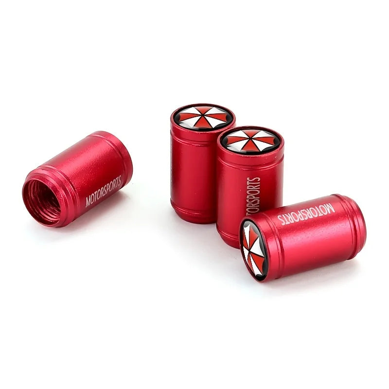Ventilkappen Set Rot Aluminium – SwissGlanzGarage Ansicht 5