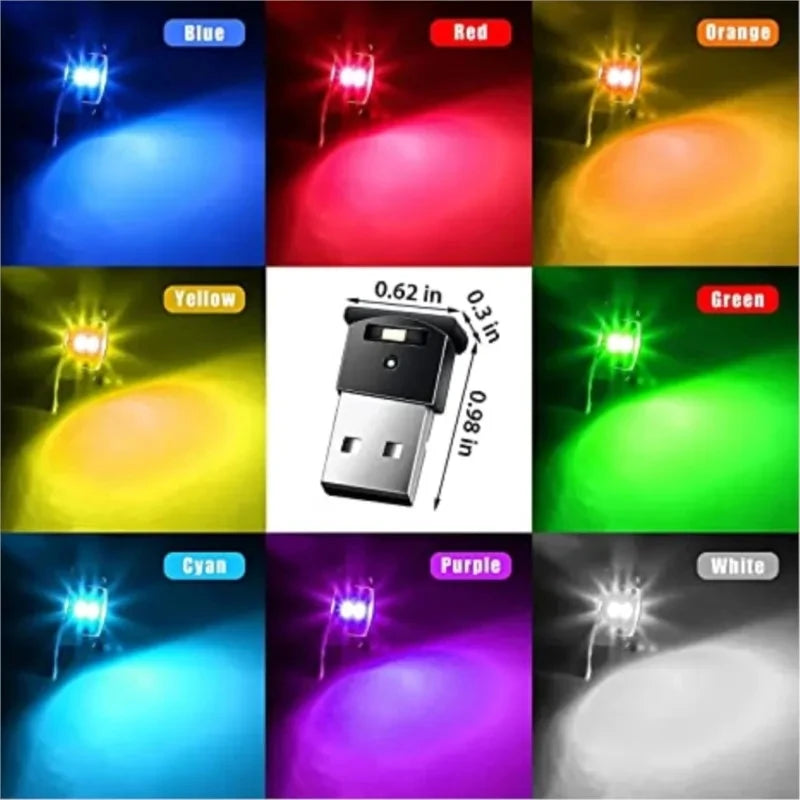 Mini USB LED Auto Ambiente Beleuchtung – SwissGlanzGarage Ansicht 5