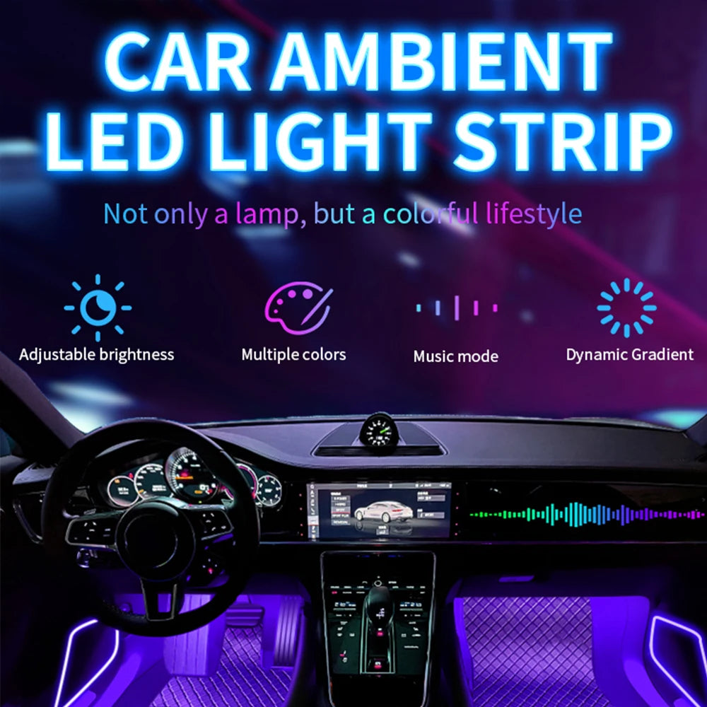 LED Ambientebeleuchtung Fussraum – SwissGlanzGarage Ansicht 5