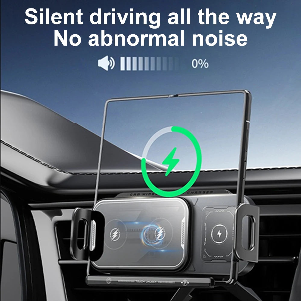Auto Drahtlose Ladegerät Telefon Halter 2IN1 Touch Drehen Ständer Universal Auto Telefon Halterung Schnelle Lade Für ...