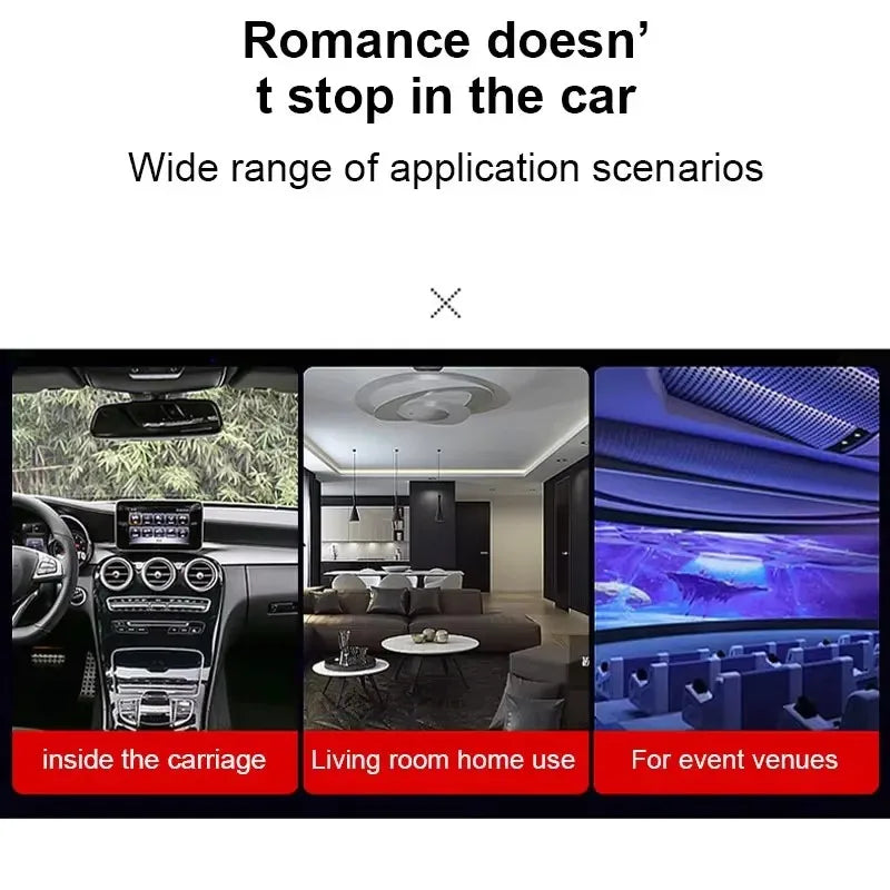USB Auto-Ambiente-Projektor-Licht Auto-Innenraum-Ambientebeleuchtung