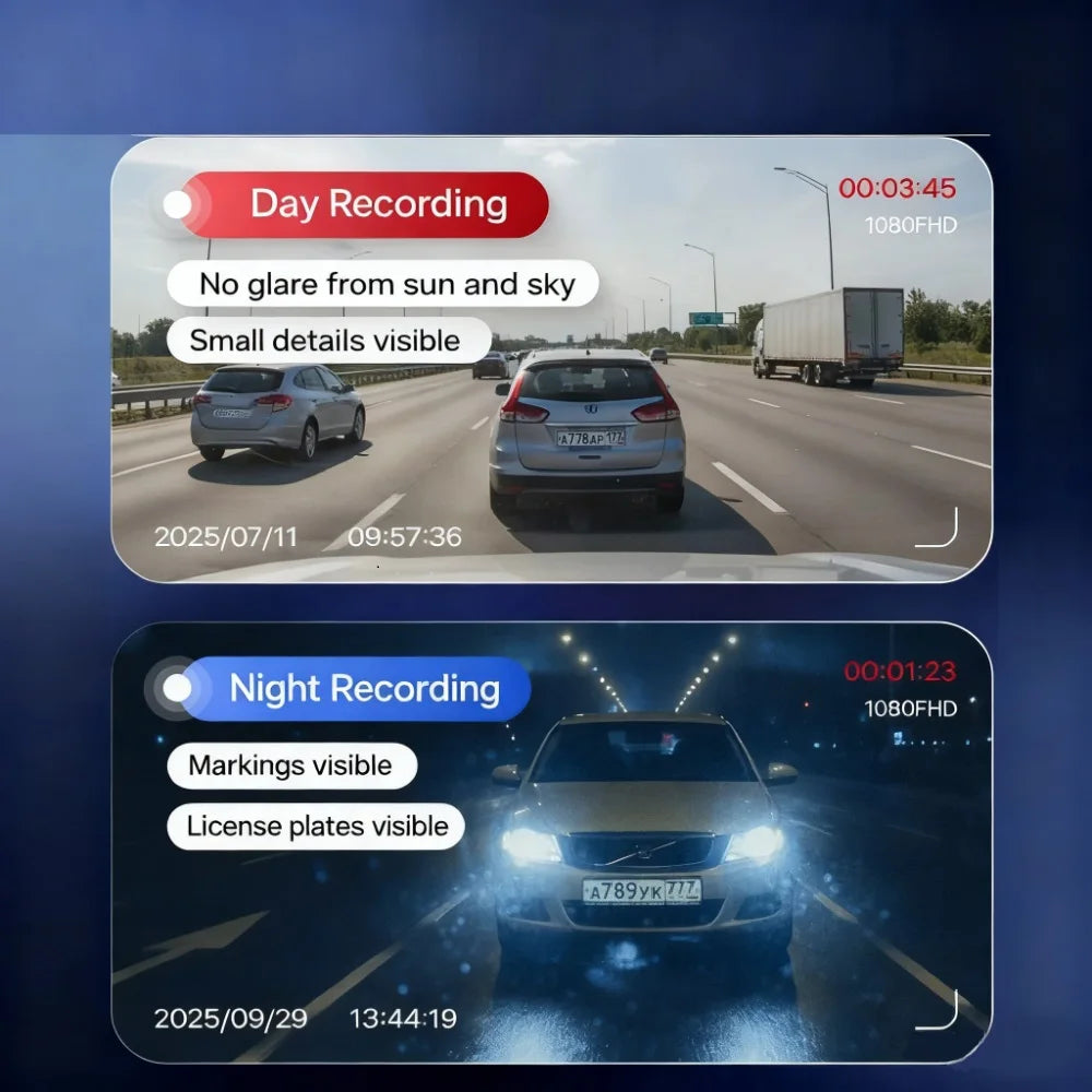 Dashcam-Halterung 3-Kanal 4K UHD – für den Rückspiegel – SwissGlanzGarage Ansicht 3