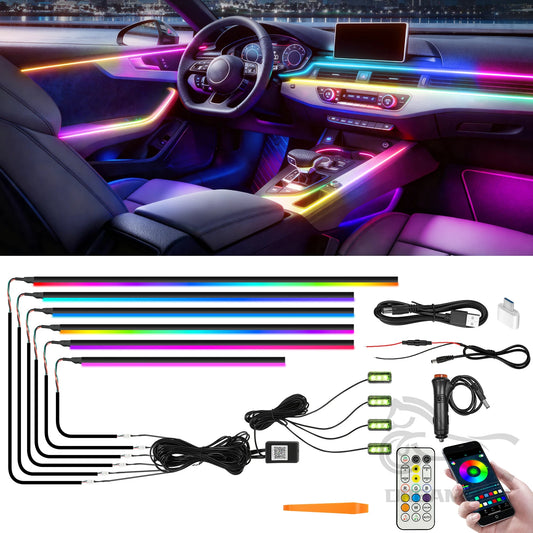 LED-Ambientebeleuchtung Auto-Innenraumbeleuchtung Neon RGB