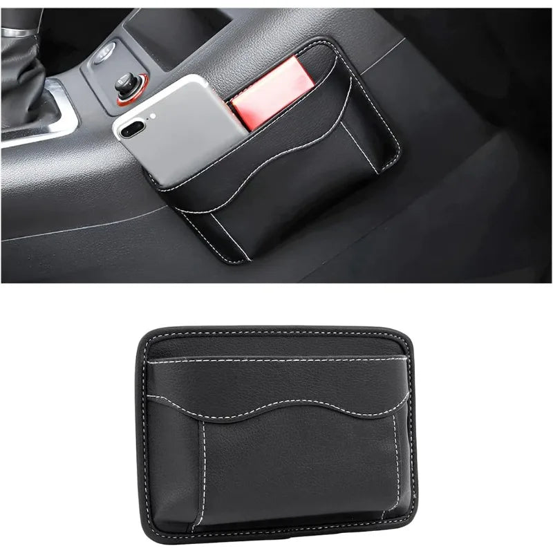 Autos itz Seiten tasche Organizer Pu Leder Mini Aufbewahrung tasche für Auto Tür Fenster konsole Stift Telefon halter...