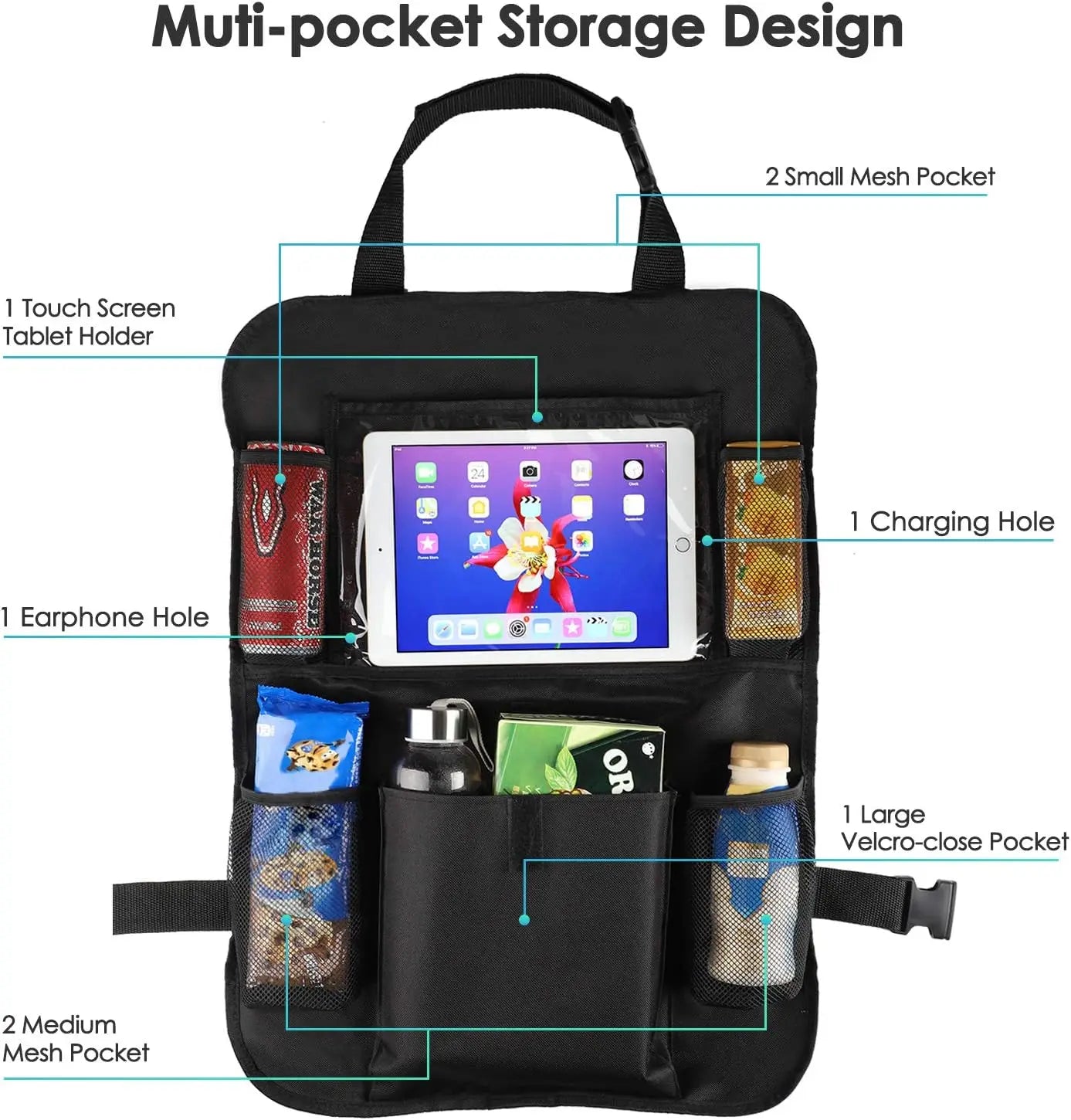 2er-Pack Auto-Rücksitz-Organizer