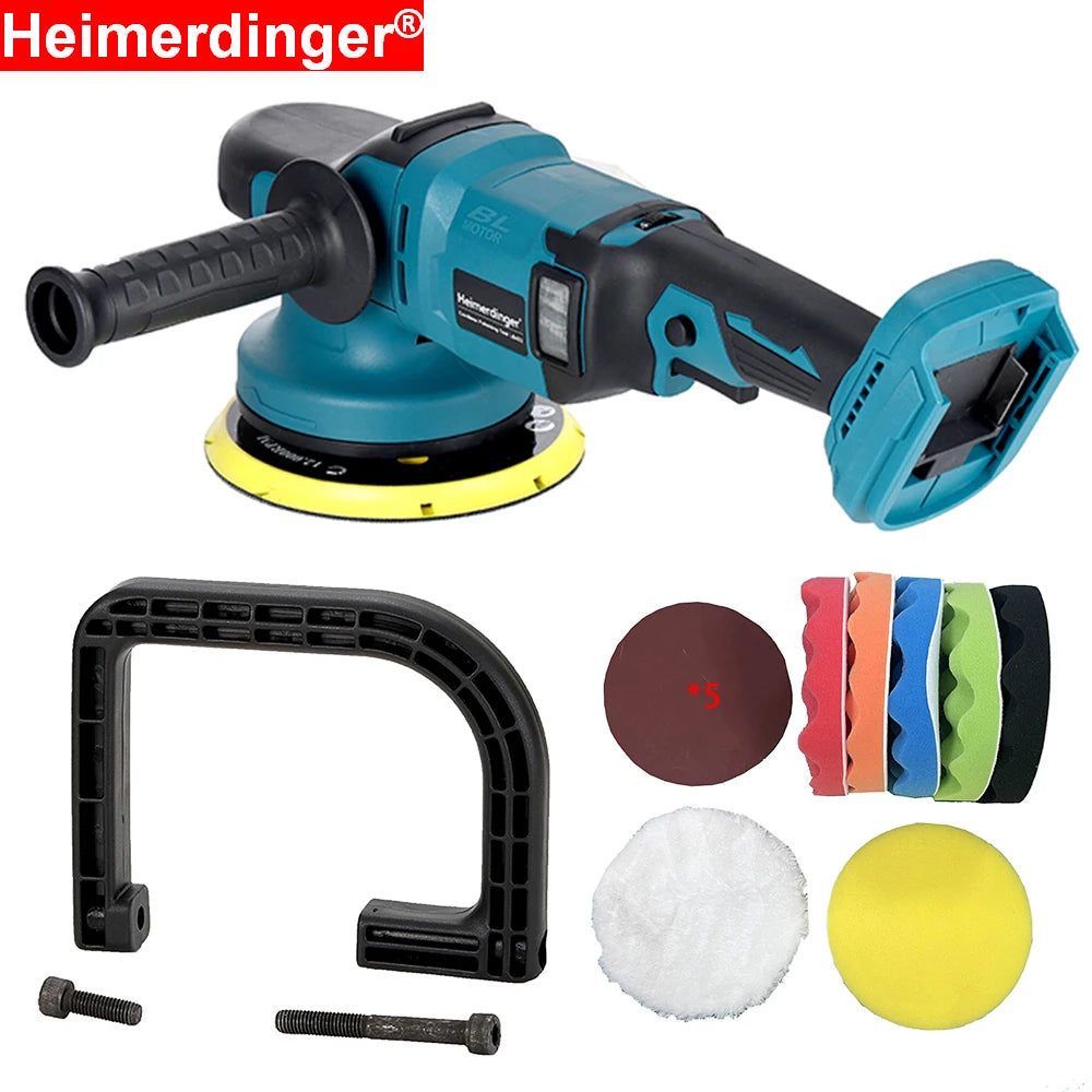 Akku-Auto-Poliermaschinen-Set für Makita-Akku, 15,2 cm Orbitalpolierer, 6 variab