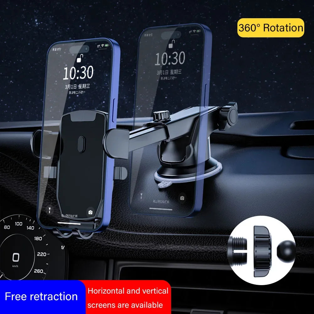 Auto-Handyhalterung mit Schwerkraftbefestigung für iPhone, Xiaomi, Samsung, Mobiltelefon-Halterung für Armaturenbrett...
