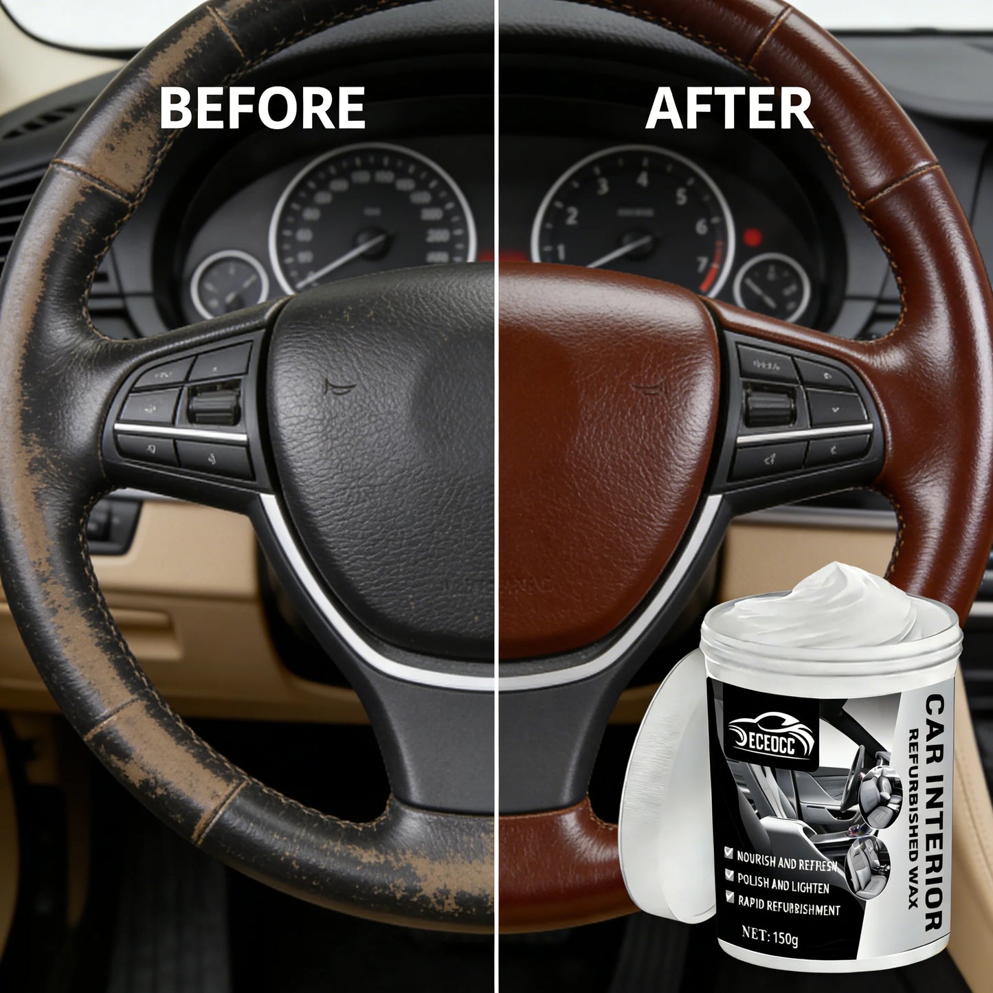 Auto-Innenraum-Restaurator Kunststoff-Leder-Reparaturset