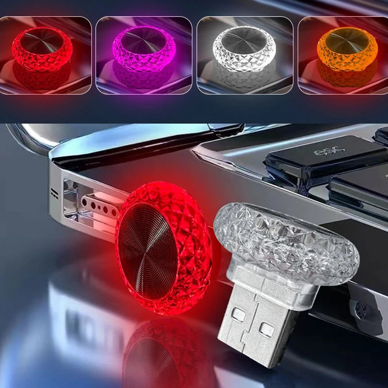 USB LED Ambientebeleuchtung Mini Lampe Auto – SwissGlanzGarage Ansicht 2