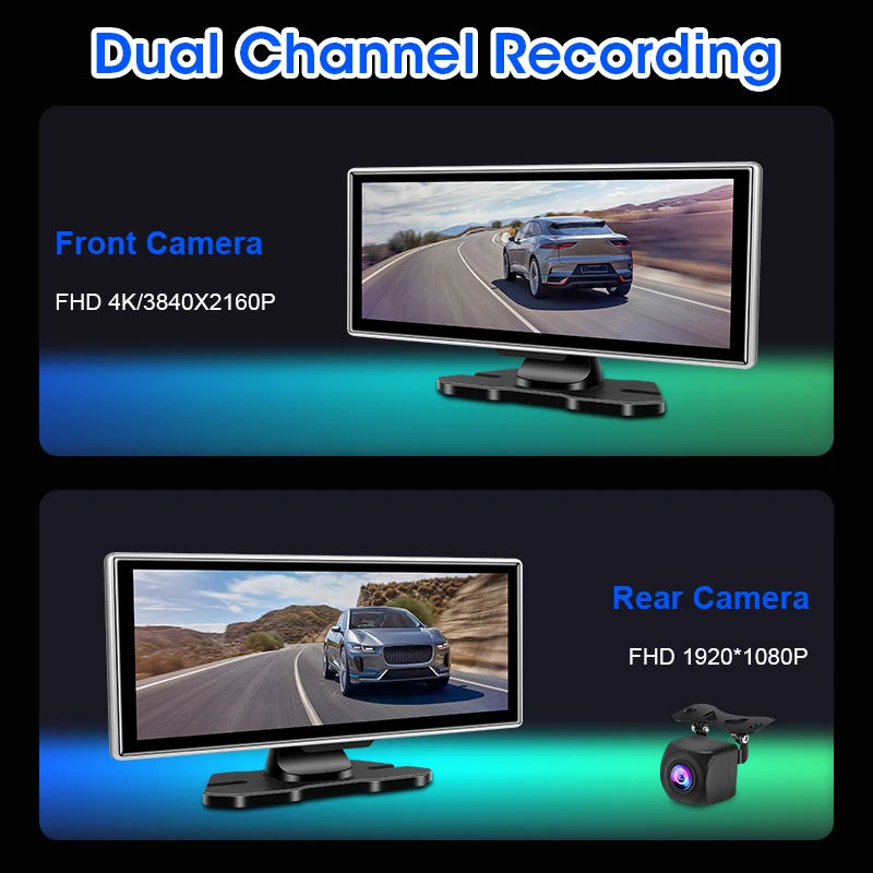 11.26 Zoll Dash Cam 4K Auto DVR – SwissGlanzGarage Ansicht 3