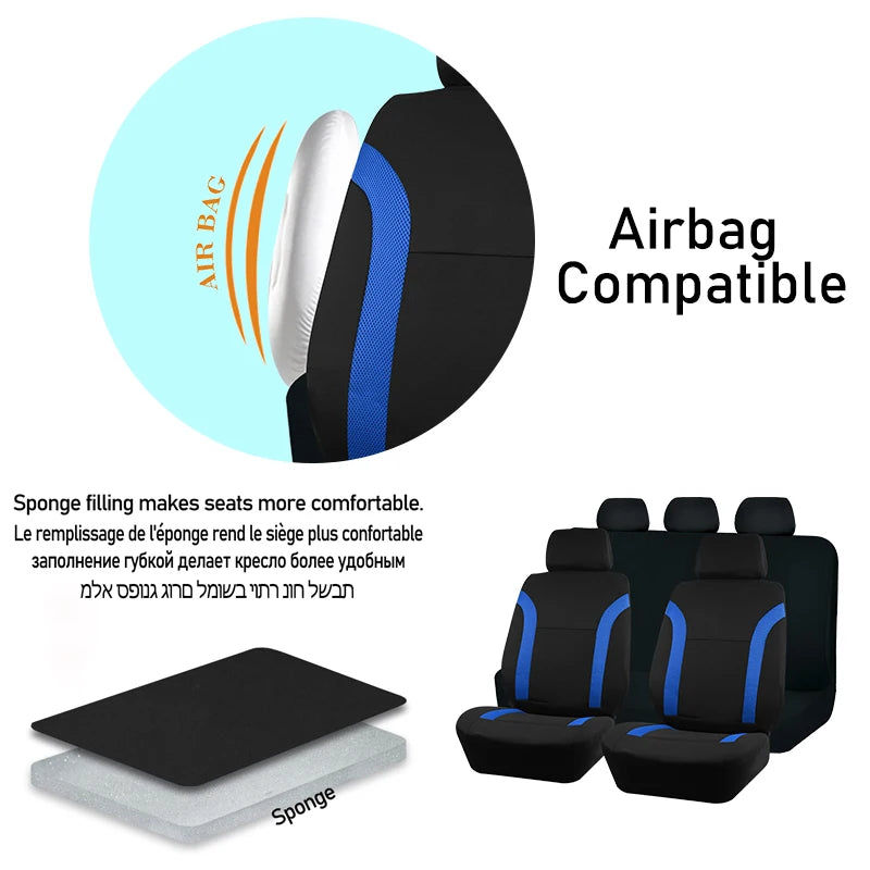 Auto-Sitzbezug Universal Schwarz – SwissGlanzGarage Ansicht 6
