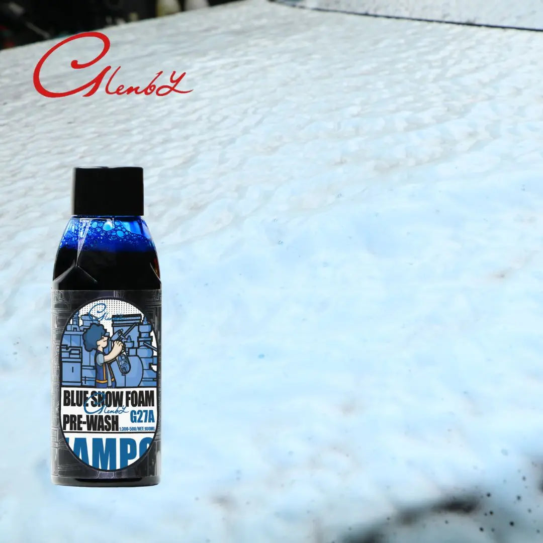 Autowasch-Farbschaum-Shampoo mit hohem Schaumstoff, blaue schäumende Autowaschseife, Autowaschshampoo, funktioniert m...