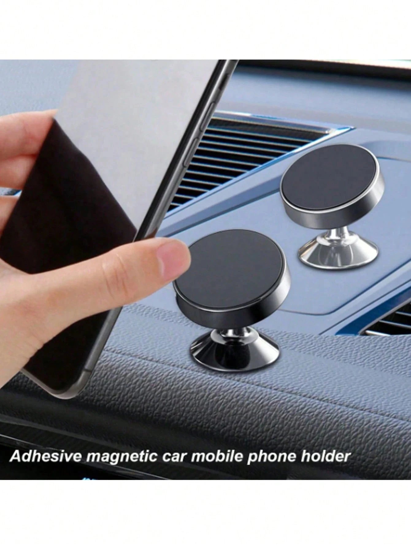 Auto-Handyhalterung mit Magnetischer 360-Grad-Rotation, Metall-Autohalterung für Armaturenbrett, Magnetische Telefonh...