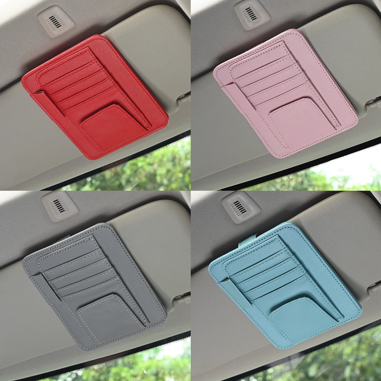 Auto-Sonnenblenden-Organizer mit Taschen – SwissGlanzGarage Ansicht 5