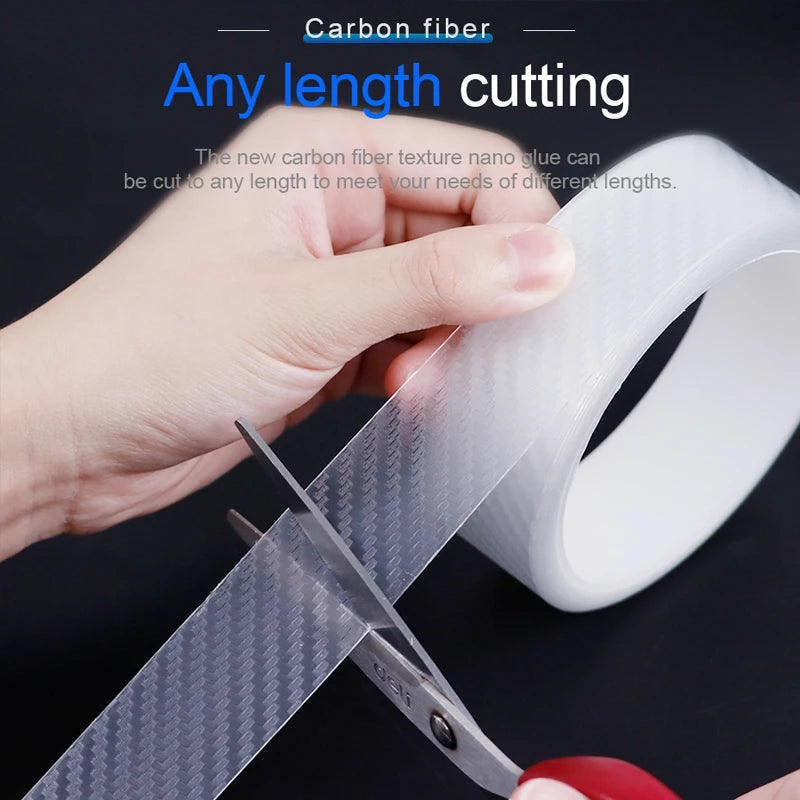 3D Carbon Fiber Türschweller Schutzfolie – SwissGlanzGarage Ansicht 3