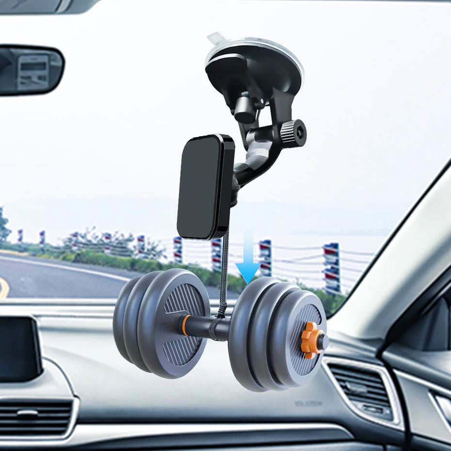 Magnetischer Autotelefonhalter für Windschutzscheibe, Armaturenbrett, Saugnapf-Ständer, 360-Grad-Mobil-Magnethalterun...