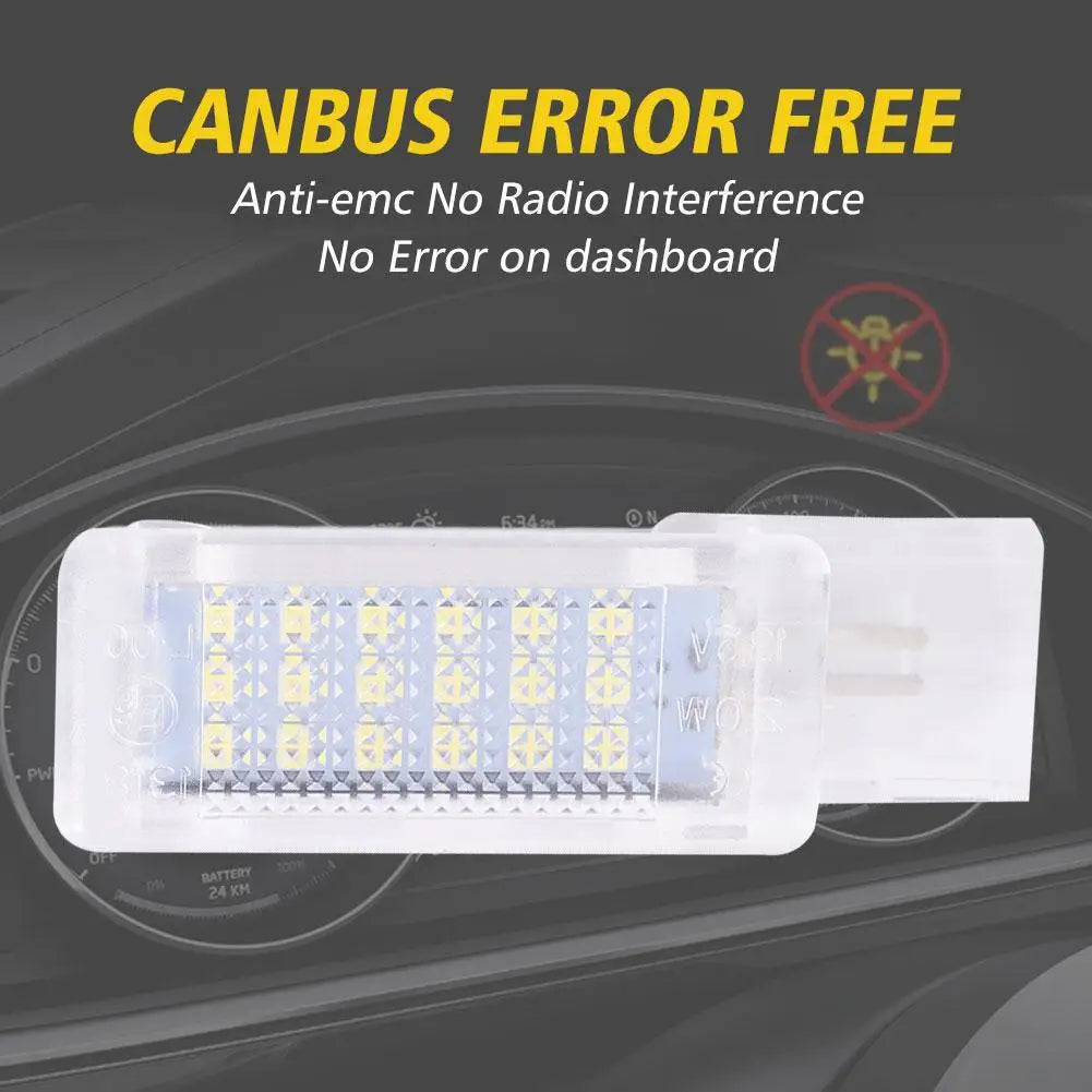 LED Fussraumlampe Set für Volkswagen B5/B6/CC – SwissGlanzGarage Ansicht 2