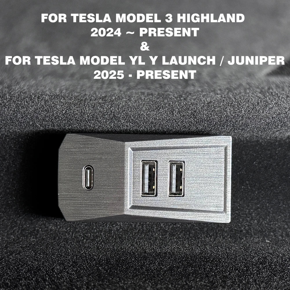TESY USB Hub für Tesla Model Y – SwissGlanzGarage Ansicht 2