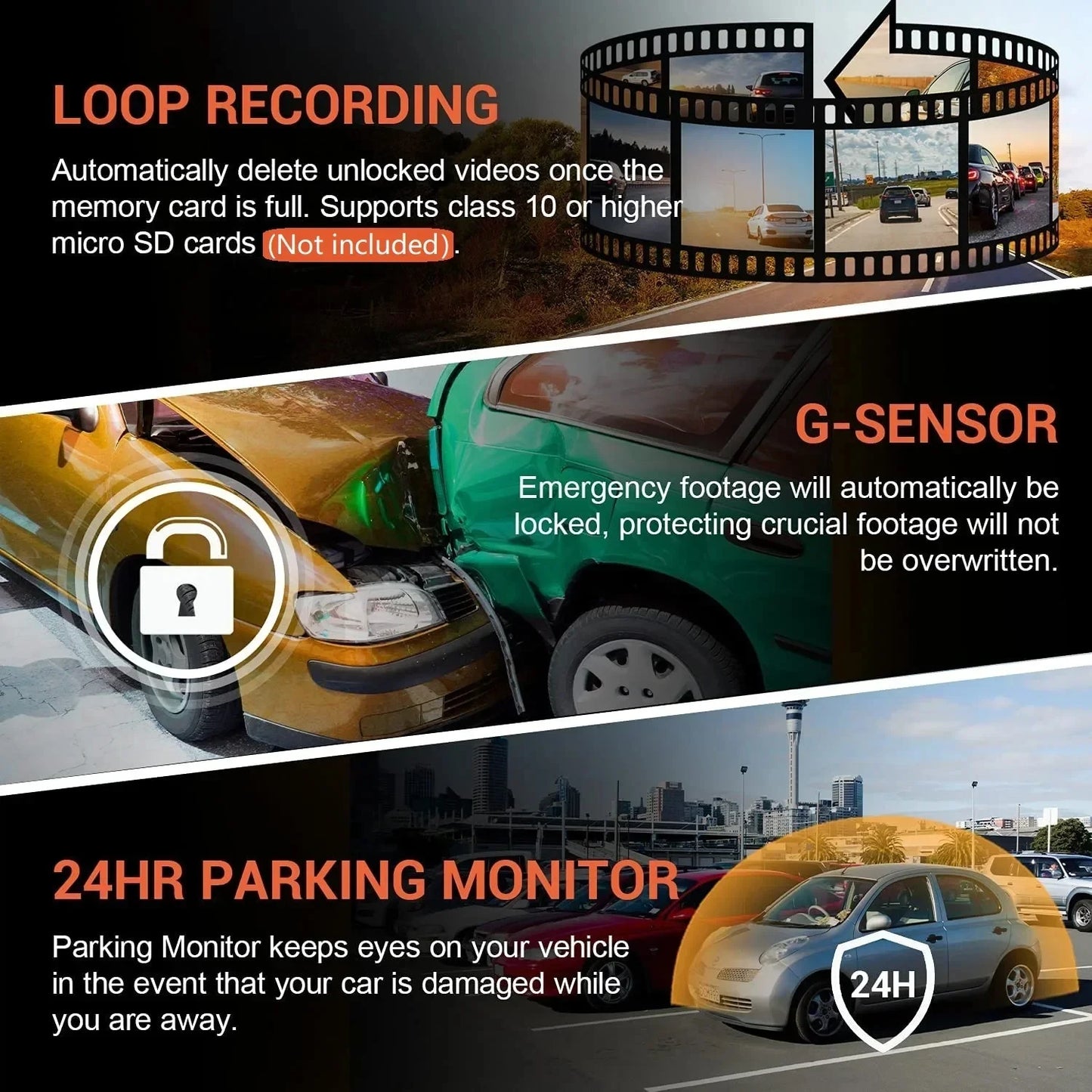 1080P WIFI Dual Kamera Dash Cam – SwissGlanzGarage Ansicht 6